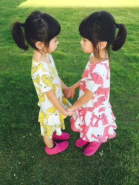 ひよ。こは。さん（キッズ・110cm）の夏コーディネート
