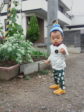 「no brand（ノーブランド）のアイテム（トップス、ホワイト系）」を使った、Ayaka Kanazawaさん（レディース・152cm）の秋コーディネート