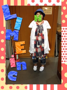 「店頭コーデ」｜「アイテム（ワンピース）」を使った、ぴなちゃんさん（レディース・158cm）の夏コーディネート