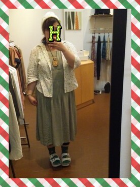 「店頭コーデ」｜「アイテム（帽子）」を使った、ぴなちゃんさん（レディース・158cm）の夏コーディネート