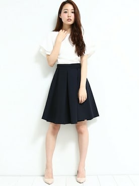 「STUDIOUS SELECT（ステュディオスセレクト）のアイテム（シューズ）」を使った、ayakaさん（レディース・160cm）の夏コーディネート