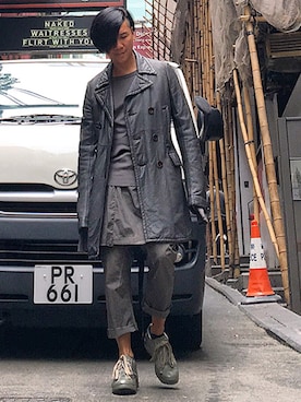 「CAROL CHRISTIAN POELL（キャロルクリスチャンポエル）のアイテム（シューズ）」を使った、Iam Will Iamさん（メンズ・176cm）の冬コーディネート