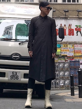 「CAROL CHRISTIAN POELL（キャロルクリスチャンポエル）のアイテム（ブーツ）」を使った、Iam Will Iamさん（メンズ・176cm）の春コーディネート
