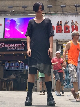 「CAROL CHRISTIAN POELL（キャロルクリスチャンポエル）のアイテム（シューズ）」を使った、Iam Will Iamさん（メンズ・176cm）の春コーディネート