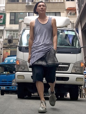 「CAROL CHRISTIAN POELL（キャロルクリスチャンポエル）のアイテム（シューズ）」を使った、Iam Will Iamさん（メンズ・176cm）の夏コーディネート