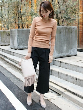 「EDIT. FOR LULU（エディットフォールル）のアイテム」を使った、Ａｙａｎｏさん（レディース・166cm）の冬コーディネート