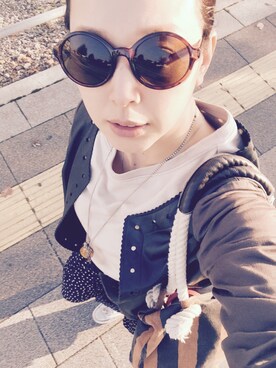 「shuca（シュカ）のアイテム（パンツ）」を使った、cotoさん（レディース・155cm）の秋コーディネート