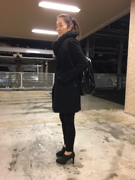 「STYLE DELI（スタイルデリ）のアイテム（その他アウター）」を使った、naoさん（レディース・158cm）の冬コーディネート