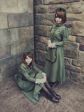 「ホラーナイト」｜「アイテム（ワンピース/ドレス）」を使った、ａｍｉ*さん（レディース・155cm）の秋コーディネート