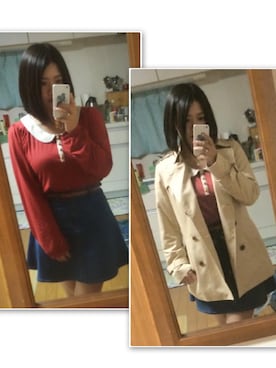 「CLEARIMPRESSION （クリアインプレッション）のアイテム（ジャケット/アウター）」を使った、さりーさん（レディース・150cm）の秋コーディネート