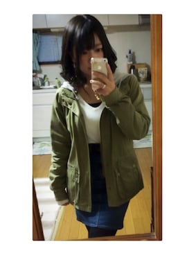 「KOBE LETTUCE（コウベレタス）のアイテム（チュニック）」を使った、さりーさん（レディース・150cm）の春コーディネート