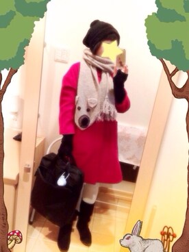 「I am I （アイアムアイ）のアイテム（その他アウター）」を使った、livia_noirさん（レディース・160cm）の春コーディネート