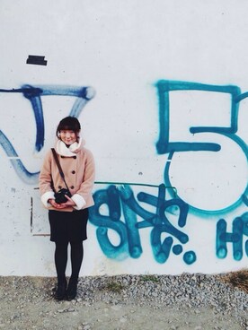 konabeさん（レディース・159cm）の冬コーディネート