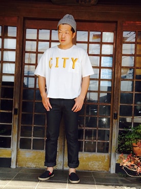 「エスパドリーユ」｜鈴木健児さん（メンズ・179cm）の冬コーディネート
