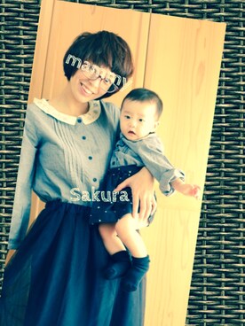 Sakura&mammyさん（キッズ・60cm）の秋コーディネート