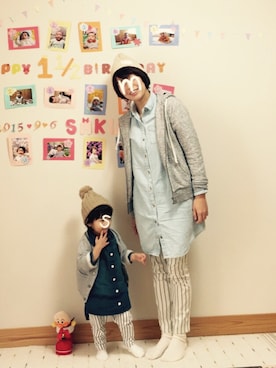 Sakura&mammyさん（キッズ・80cm）の冬コーディネート