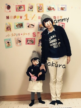 Sakura&mammyさん（キッズ・80cm）の冬コーディネート