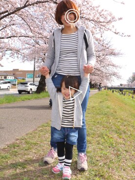 Sakura&mammyさん（キッズ・80cm）の春コーディネート