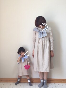 「SM2（エスエムツー）のアイテム（ワンピース/ドレス）」を使った、Sakura&mammyさん（キッズ・80cm）の春コーディネート