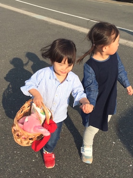 Sakura&mammyさん（キッズ・80cm）の春コーディネート