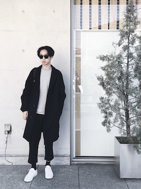 「COMMON PROJECTS（コモンプロジェクト）のアイテム（シューズ）」を使った、maxwellchenさん（メンズ・176cm）の春コーディネート