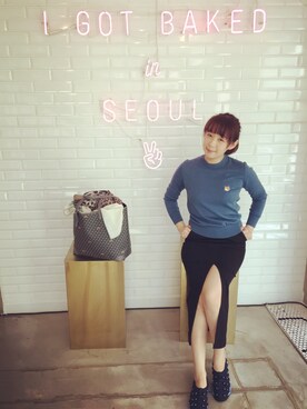 Joyce Linさん(レディース・160cm)の秋コーディネート