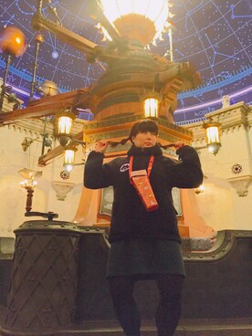 「グラニフ」｜「アイテム（ブルゾン）」を使った、たんたんさん（レディース・160cm）の春コーディネート