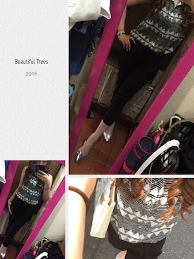 「VICKY（ビッキー）のアイテム（その他パンツ）」を使った、pさん（レディース・170cm）の夏コーディネート