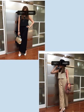 「VICKY(ビッキー)のアイテム(つなぎ/オールインワン)」を使った、pさん(レディース・170cm)の夏コーディネート