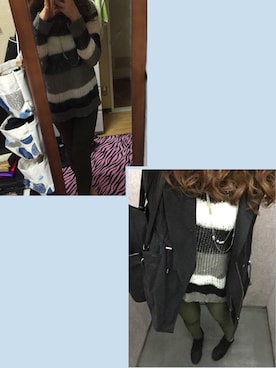 「カッコイイ女子」｜「アイテム（モッズコート）」を使った、pさん（レディース・170cm）の秋コーディネート
