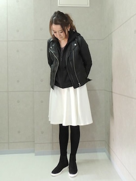 「サイドゴアブーツ」｜UAさん（レディース・160cm）の秋コーディネート