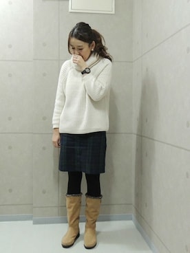UAさん（レディース・160cm）の冬コーディネート