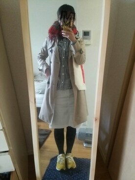 「Rouge vif（ルージュヴィフ）のアイテム（トレンチコート）」を使った、cocoon0422さん（レディース・164cm）の冬コーディネート