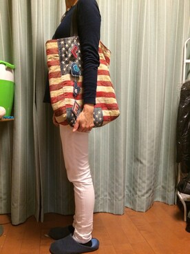 「ALCHIMIA（アルキミア）のアイテム」を使った、がらごさん（レディース・155cm）の冬コーディネート