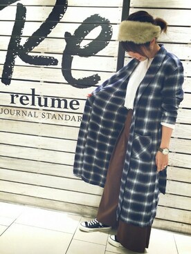 「relume」｜JOURNAL STANDARD relume 天王寺店 スタッフさん（レディース・160cm）の秋コーディネート