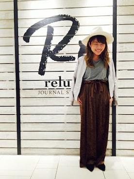 「relume」｜JOURNAL STANDARD relume 天王寺店 スタッフさん（レディース・163cm）の秋コーディネート