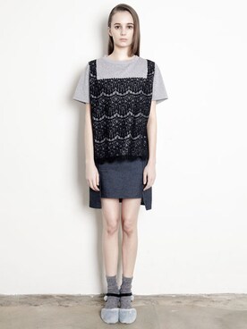 「skirt」｜「アイテム（ブーティ）」を使った、margarinfingersさん（レディース・163cm）の秋コーディネート