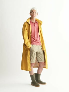 「AIGLE（エーグル）のアイテム（その他アウター）」を使った、AIGLE本社スタッフさん（メンズ・180cm）の夏コーディネート