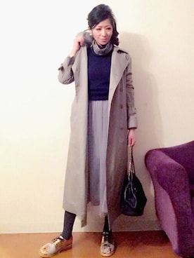 「BEATING HEART（ビーティングハート）のアイテム」を使った、音無陽子さん（レディース・164cm）の春コーディネート