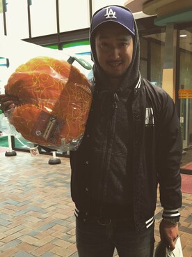 「LEE」｜「アイテム（スタジャン）」を使った、Ryosuke Kitaguchiさん（メンズ・174cm）の冬コーディネート