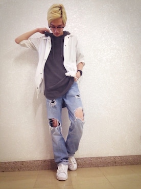 シュンさん（メンズ・170cm）の夏コーディネート