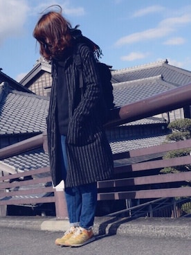 「ANOTHER BRANCH（アナザーブランチ）のアイテム（パンツ）」を使った、まりもっこりさん（レディース・162cm）の冬コーディネート