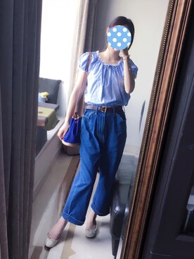 「Verybrain（ベリーブレイン）のアイテム（パンツ）」を使った、FIX-private さん（レディース・158cm）の秋コーディネート