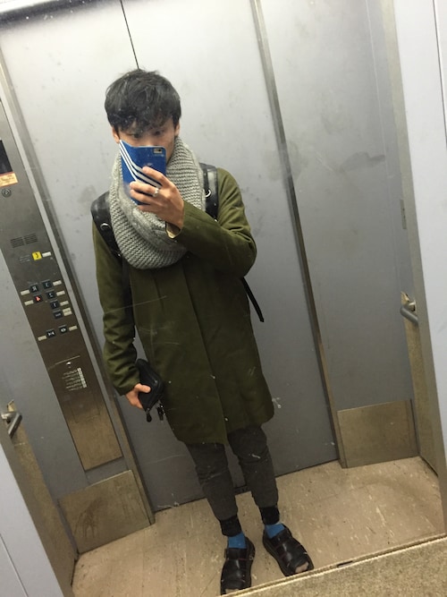 スリランカ製A.P.C.アーペーセーステンカラーコートカバーオール