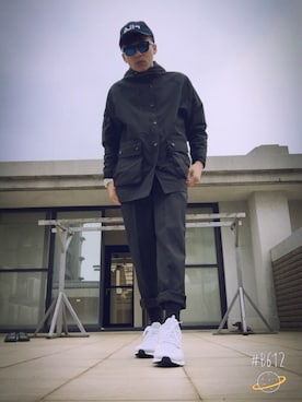 「repos（ルポ）のアイテム（ジャケット/アウター）」を使った、呂國麟さん（メンズ・174cm）の春コーディネート