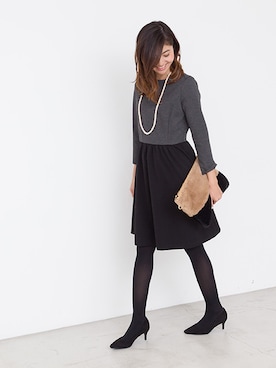 「ファークラッチ」｜NBB STAFF01さん（レディース・163cm）の冬コーディネート