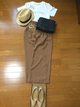 「お買い物」｜「アイテム（パンプス）」を使った、miiさん（レディース・155cm）の夏コーディネート