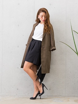 伊波芳杏 よっぴーさん(レディース・162cm)の秋コーディネート