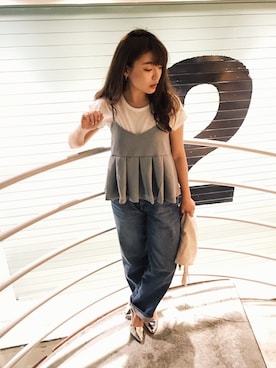 伊波芳杏 よっぴーさん（レディース・162cm）の春コーディネート