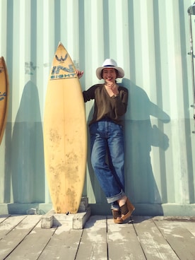 「ＧＷ」｜伊波芳杏 よっぴーさん（レディース・162cm）の春コーディネート